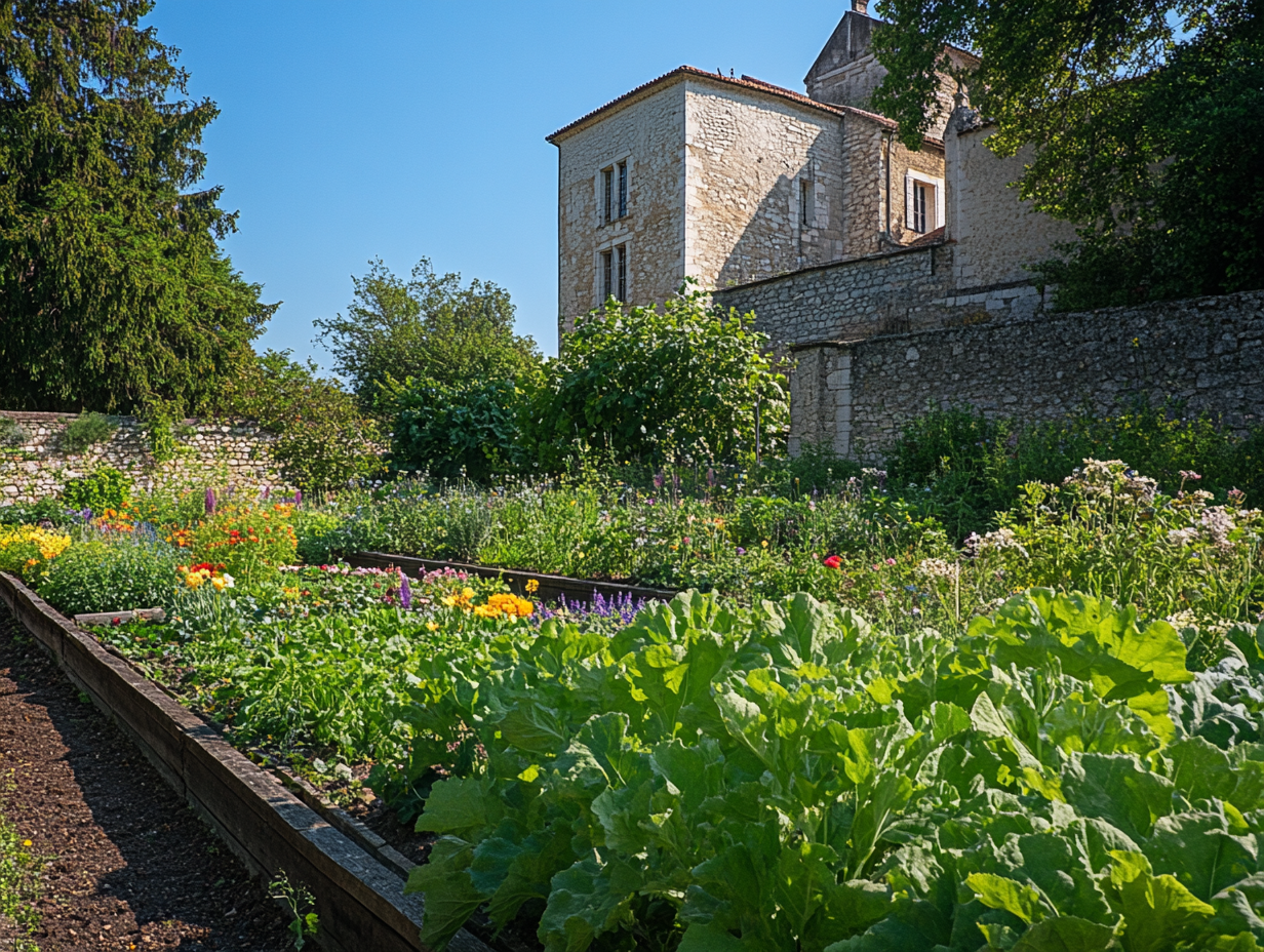 jardin potager du Château de la Bussière